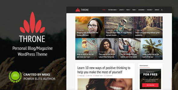 Throne – Personal Blog WordPress Theme 1.0.0