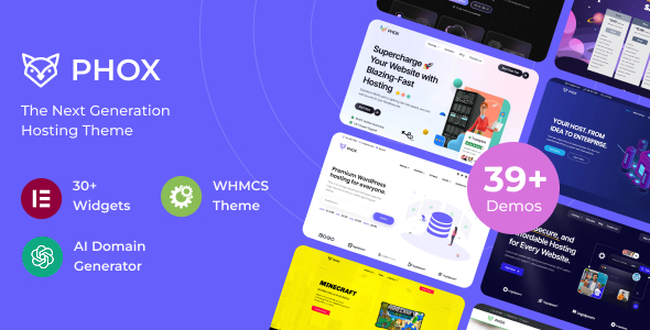 Phox – Hosting WordPress & WHMCS Theme 1.0.0