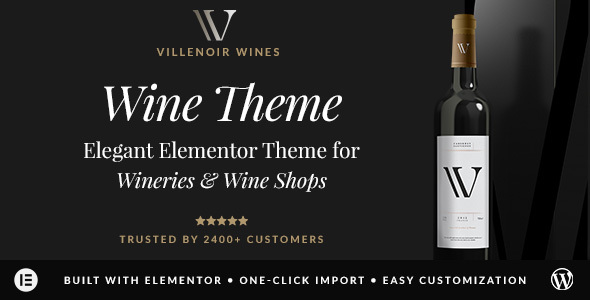 Villenoir 6.0.1 – Vineyard & Wine WordPress Theme