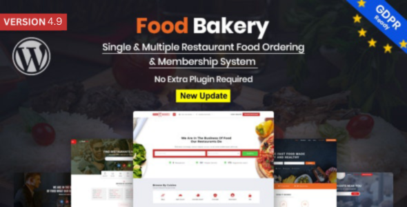FoodBakery 1.0.0 – Delivery Restaurant Directory WordPress Theme
