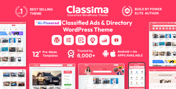 Classima 2.10.0 – Classified Ads WordPress Theme