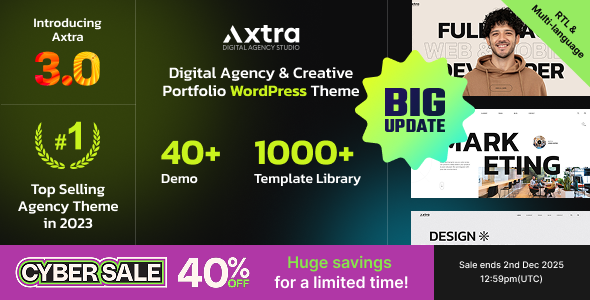 Axtra 1.2 – Digital Agency Creative Portfolio Theme
