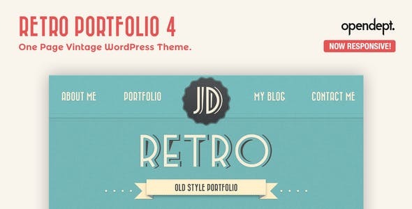 Retro Portfolio 1.0.0 – One Page Vintage WordPress Theme