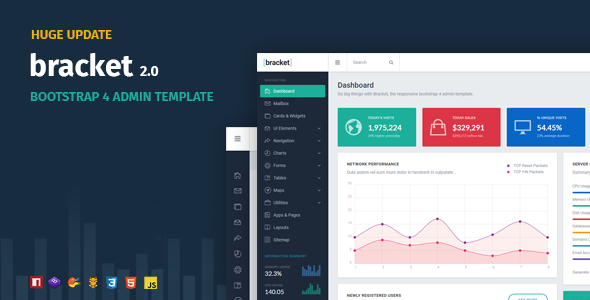 Bracket Responsive Bootstrap 4 Admin Template 2.0
