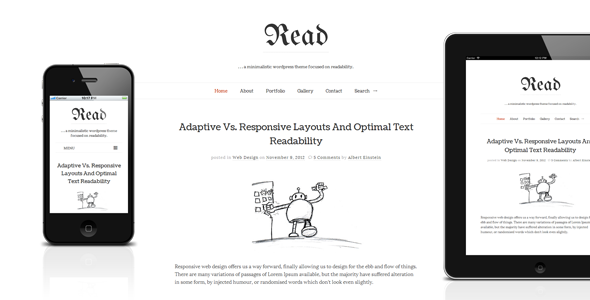 Read WP 1.0.0 – Minimalist WordPress Blog Theme