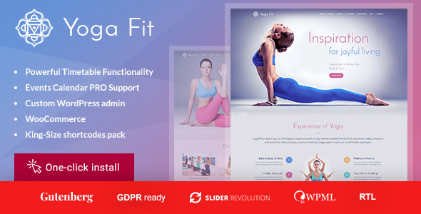 Yoga Fit – Sports & Fitness WordPress Theme 1.5.2