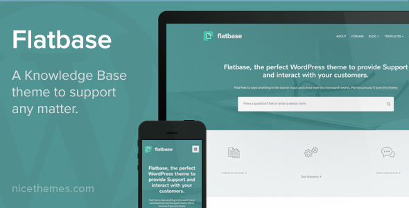 Flatbase – A responsive Knowledge Base/Wiki Theme 1.0.0