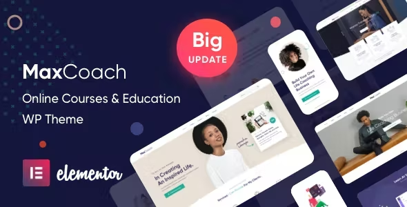 MaxCoach 1.0.0 – Online Courses, Personal Coaching & Education WP Theme