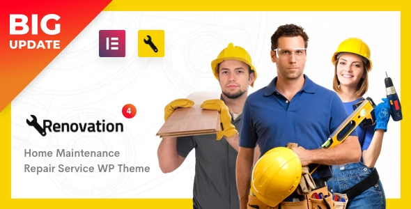 Renovation – Repair Service, Home Maintenance Elementor WP Theme 1.0.0