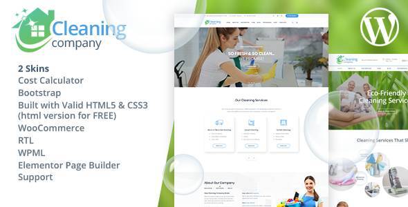 Cleaning Services WordPress Theme + RTL 1.0.0