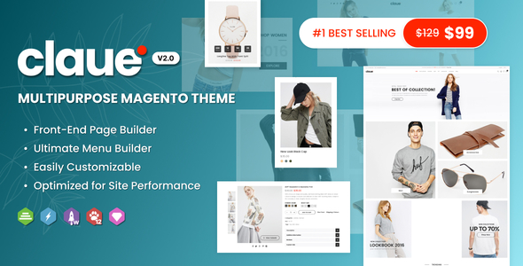 Claue – Clean and Minimal Magento Theme 1.0.0