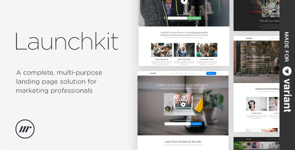 Launchkit Landing Page, Variant Builder 1.0.0
