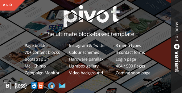 Pivot 1.5.0 – Multi-Purpose HTML with Page Builder
