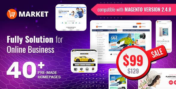 Market – Premium and Optimized Magento Theme (40+ Indexes) 1.0.0