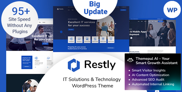 Restly – IT Solutions & Technology WordPress Theme 1.4.4
