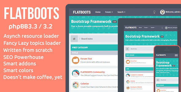 FLATBOOTS 1.0.0 – High-Performance and Modern Theme For phpBB