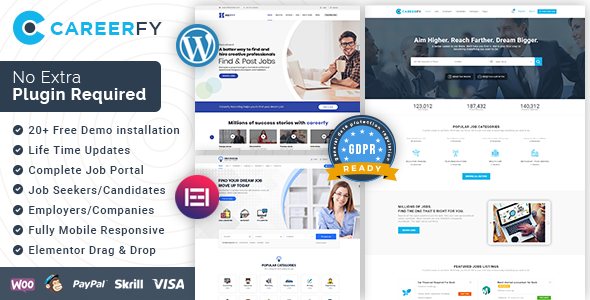 Careerfy – Job Board WordPress Theme 1.0.0