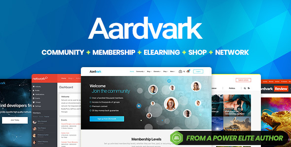 Aardvark – Community, Membership, BuddyPress Theme 1.0.0