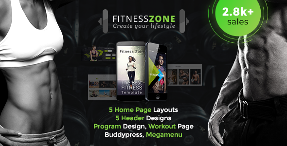Fitness Zone WordPress Theme 1.0.0