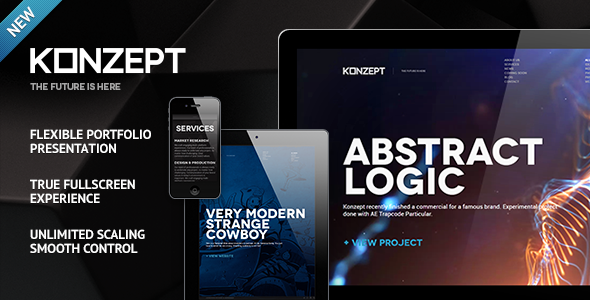 Konzept – Fullscreen Portfolio WordPress Theme 3.1