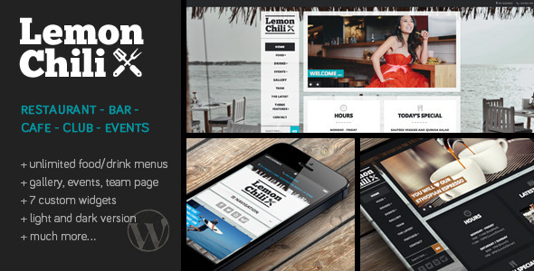 LemonChili – A Restaurant WordPress Theme 1.0.0