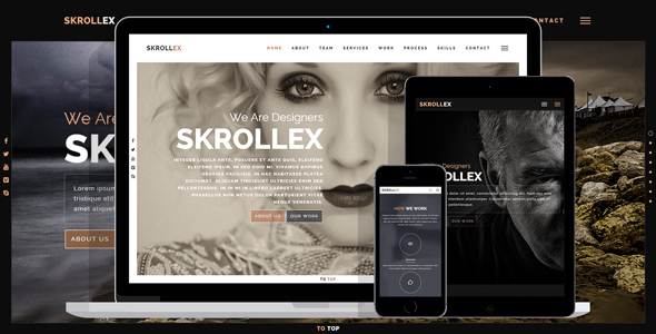 Skrollex 1.8 – Creative One Page Parallax – HTML Template