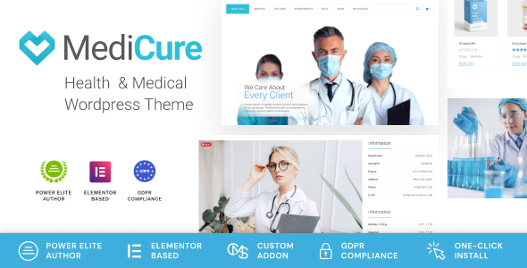 MediCure 1.0.0 – Health & Medical WordPress Theme
