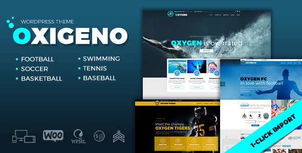 Oxigeno 1.0.0 – Sports Club & Team WordPress Theme