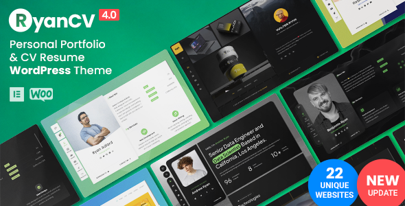 RyanCV 1.0.0 – Personal Portfolio Resume Theme