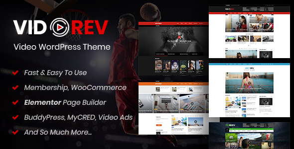 VidoRev 1.0.0 – Video WordPress Theme