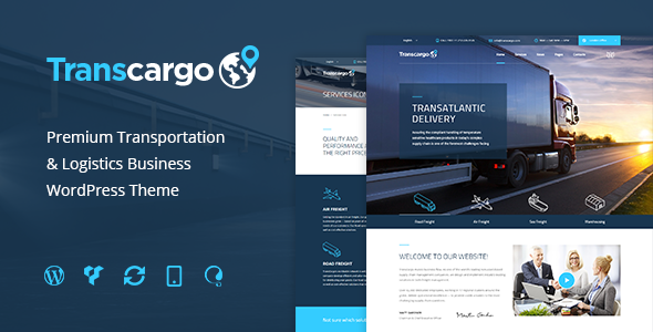 Transcargo 1.0.0 – Transportation WordPress Theme for Logistics