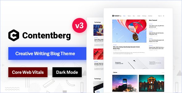 Contentberg 1.0.0 – Content Marketing & Personal Blog for WordPress