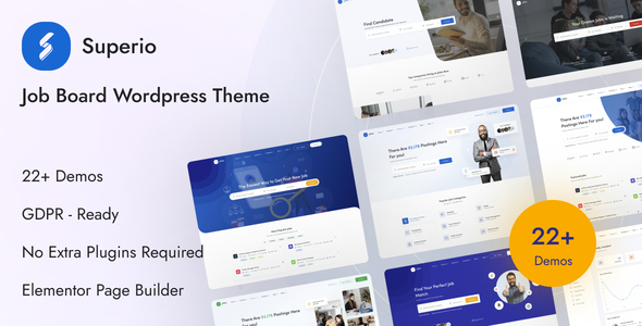 Superio 1.0.0 – Job Board WordPress Theme