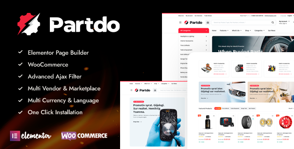 Partdo – Auto Parts and Tools Shop WooCommerce Theme 1.0.0
