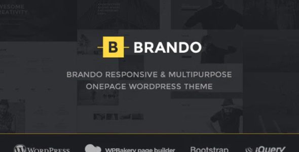 Brando Responsive and Multipurpose OnePage WordPress Theme 1.0.0