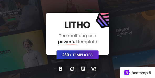 Litho 2.1 – The Multipurpose HTML5 Template
