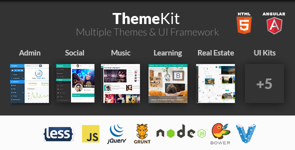 ThemeKit – Bootstrap Admin Theme Kit 1.0.0