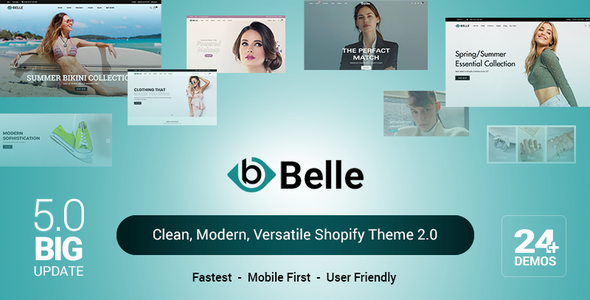 Belle 2.0 – Clean, Modern, Versatile Shopify Theme