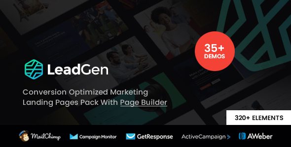 LeadGen – Multipurpose Marketing Landing Page Pack with HTML Builder 1.0.0
