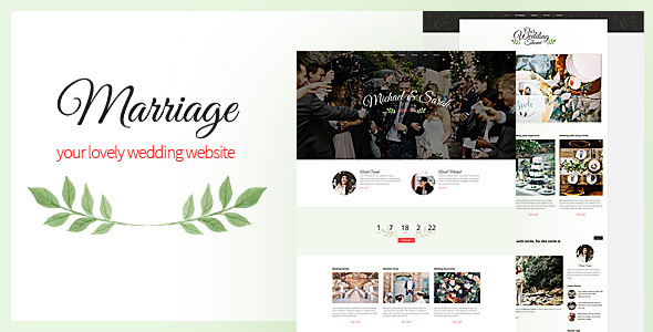 Marriage – Responsive Wedding WordPress Theme 1.0.0