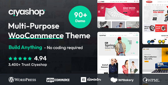 CiyaShop – Multipurpose WooCommerce Theme 1.0.0