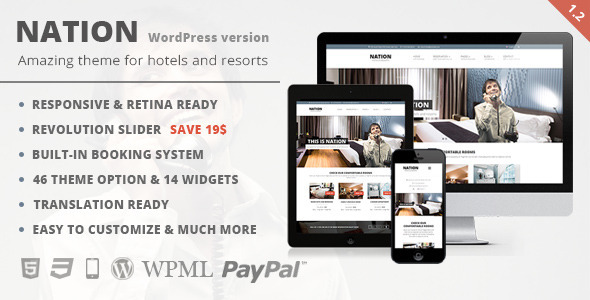 Nation Hotel 1.2.3 – Responsive WordPress Theme