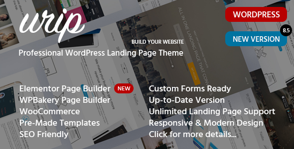 Urip 1.0.0 – Professional Elementor Marketing WordPress Landing Page