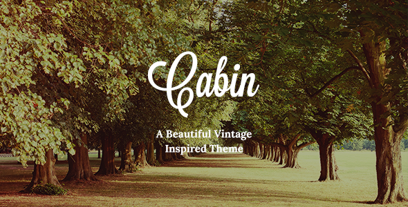 Cabin 8.7.2 – Beautiful Vintage WordPress Theme