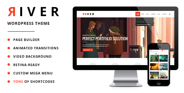 River 1.0 – Retina Multi-Purpose WordPress Theme