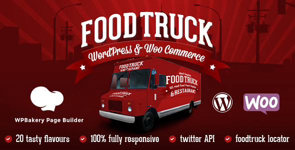 Food Truck & Restaurant 20 Styles – WP Theme 6.0