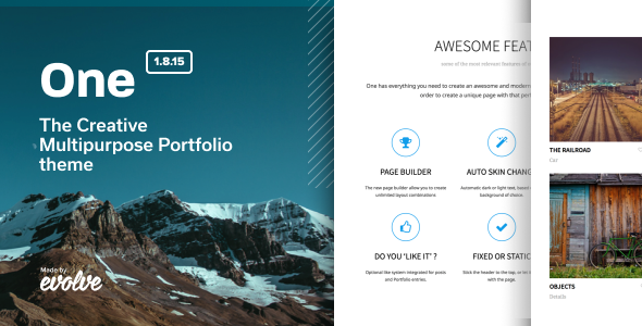 One – The Creative Multipurpose Portfolio theme 2.1