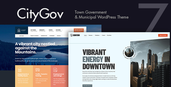 CityGov 1.0.0 – City Government & Municipal WordPress Theme
