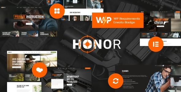Honor 2.11.0 – Shooting Club & Weapon and Gun Store Theme