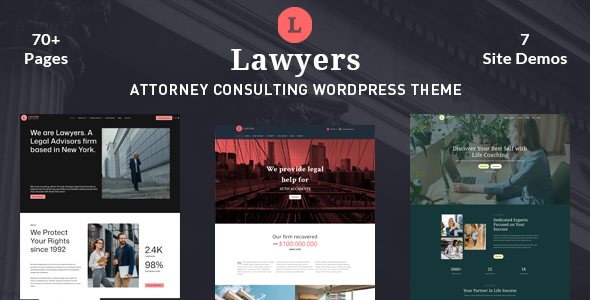 Lawyers 4.6.8 – Attorney Consulting WordPress Theme